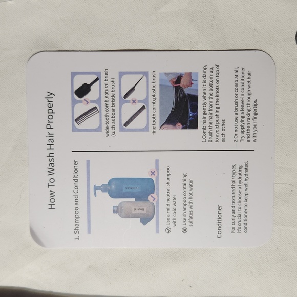 Niawigs Tip Hair Extensions Micro Links 100 strands 22 inches Natural black - Picture 5 of 9